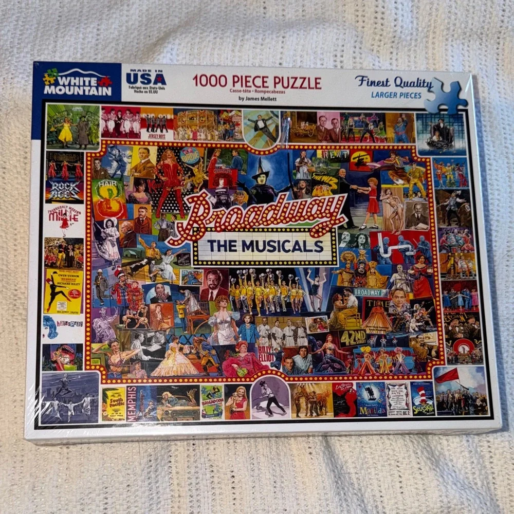 White Mountain Broadway Musical Collage Puzzle